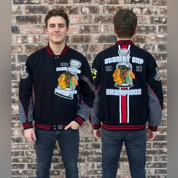 Chicago Blackhawks 2010 Stanley Cup Champions varsity jacket - Picture 11 of 12
